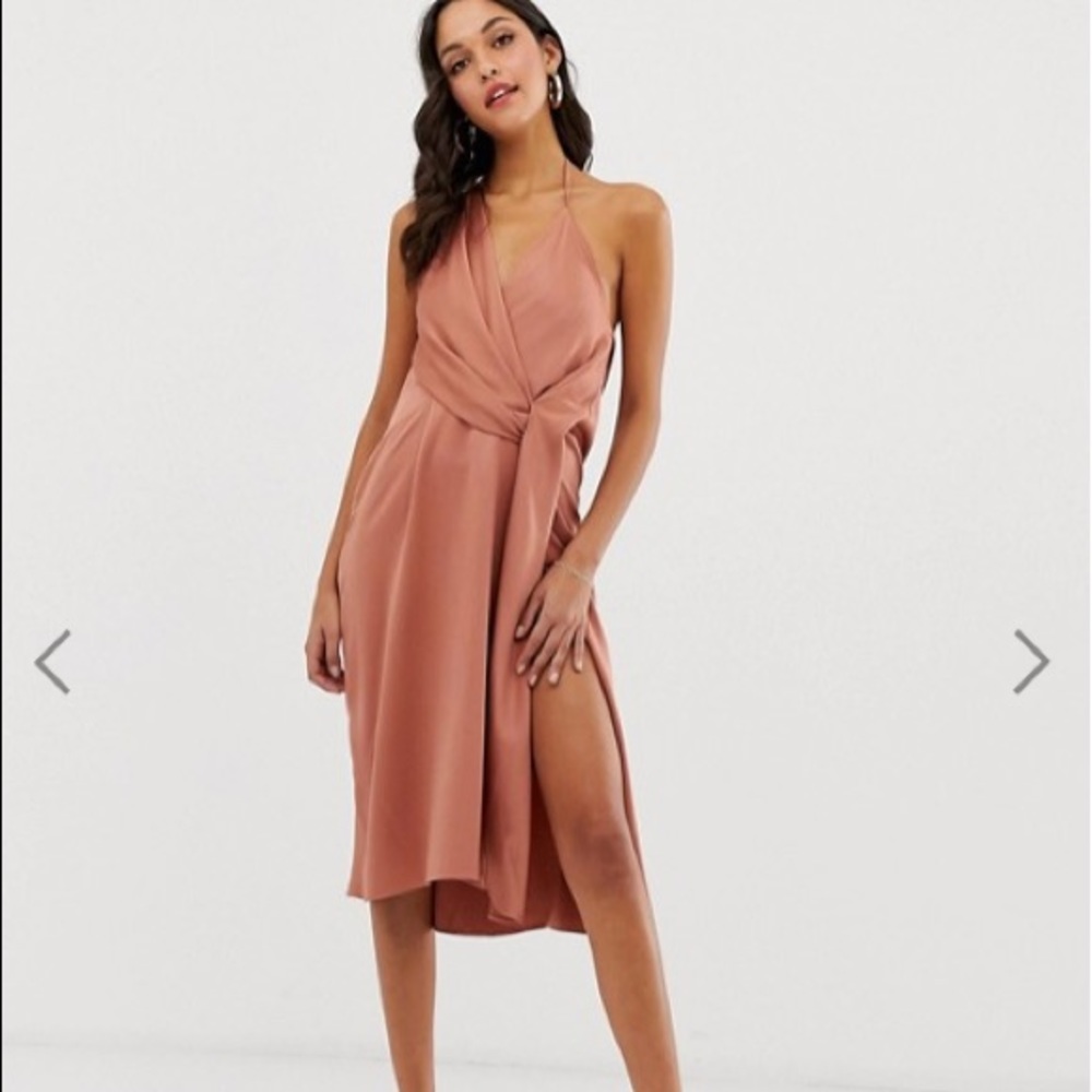 NWT ASOS Rust Silky Dress